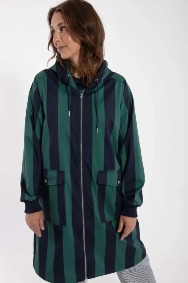 Danemarselisborg Brushed Shell Parka Dk Navy/Verde