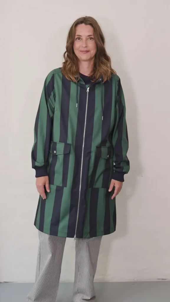 Danemarselisborg Brushed Shell Parka Dk Navy/Verde