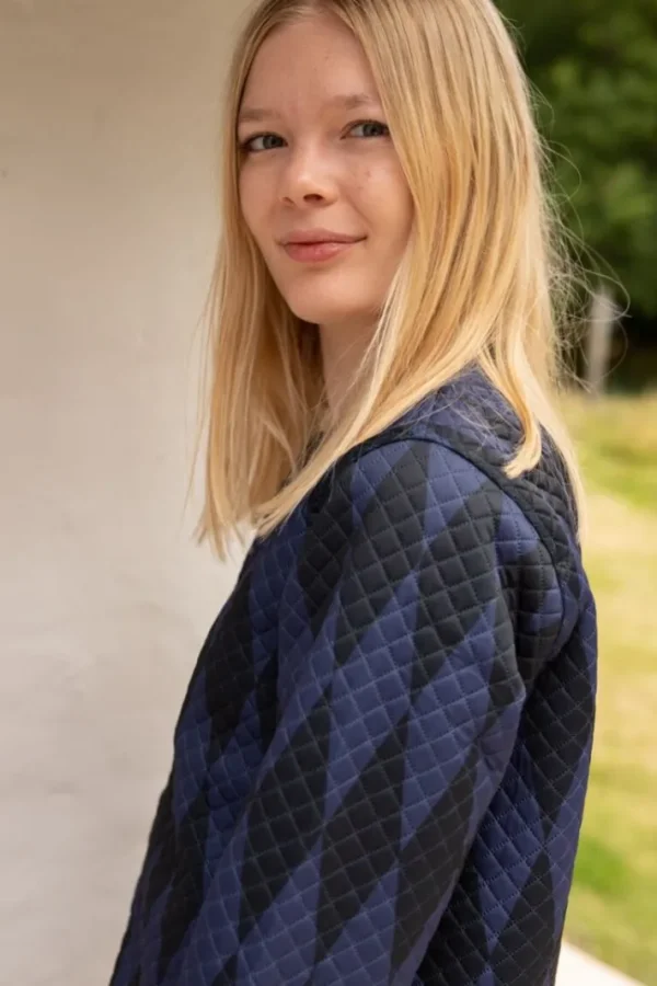 Danemaude Thermo Coat Black/Marine DIAMOND