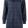 Danemaude Thermo Coat Navy/Occer LARGE PLAID