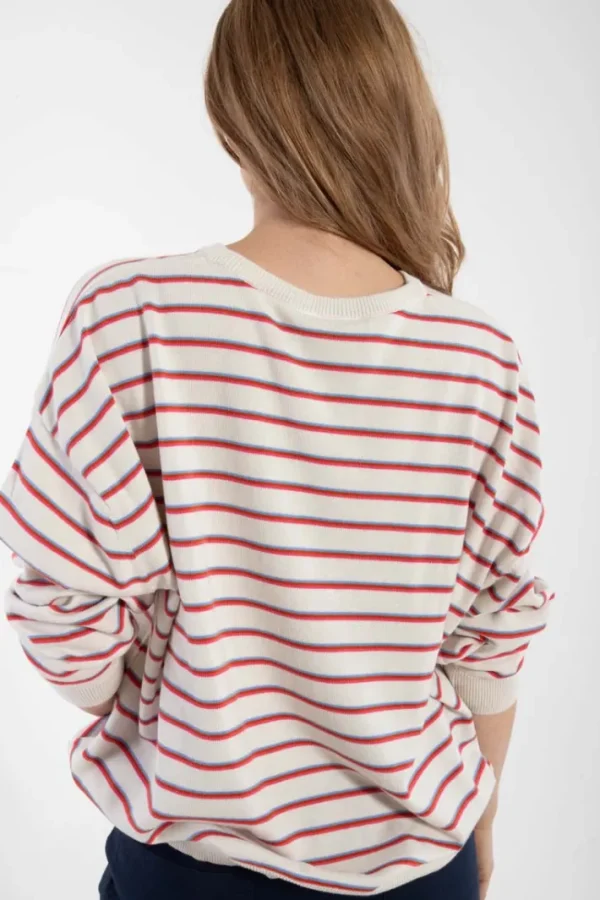 Danemeadow Cotton Knit Sweater Chalk TRIO