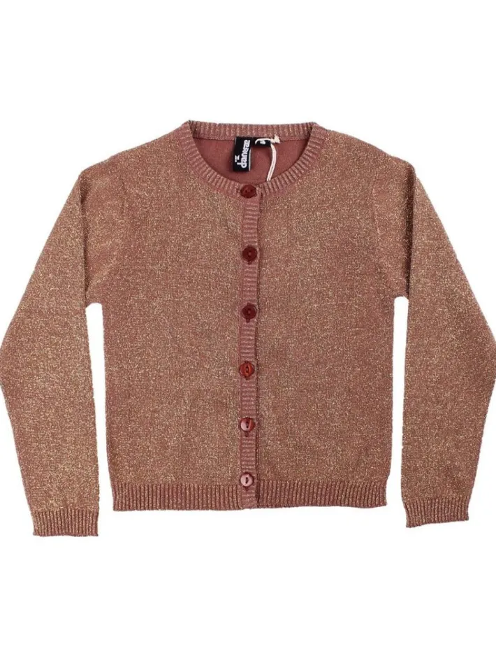 danemerle_cardigan_beige__5.webp Danemerle Cardigan Beige Rose w. Gold Glitter