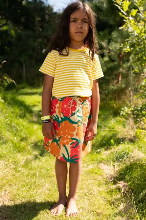 Danemia Searsucker Skirt Beige MAXIBERRY