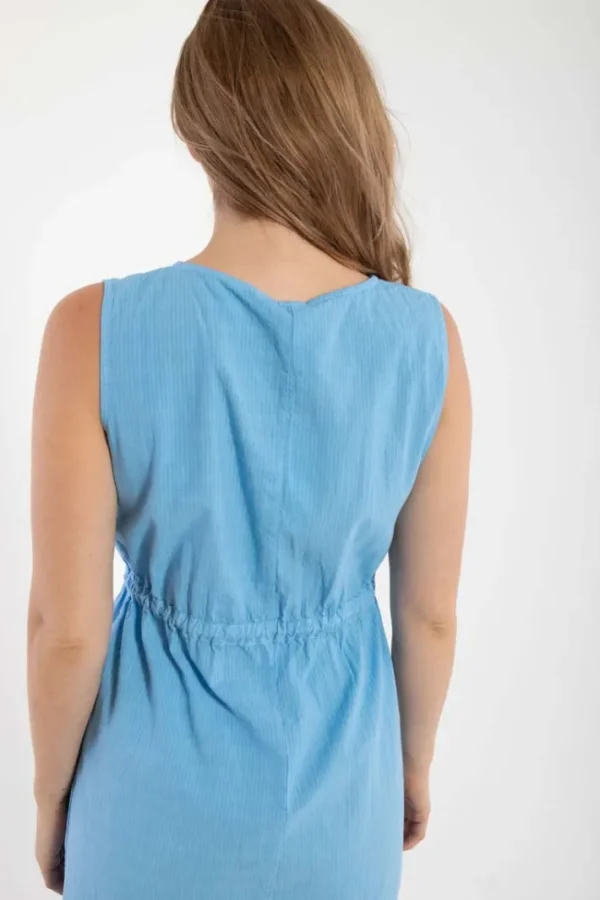 Danemimi Searsucker Dress Sky Blue