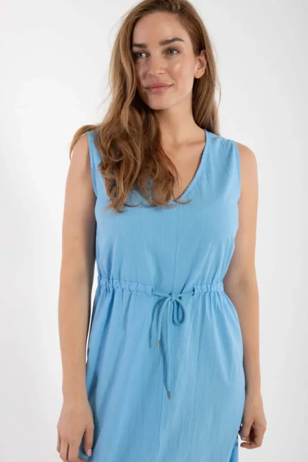 Danemimi Searsucker Dress Sky Blue