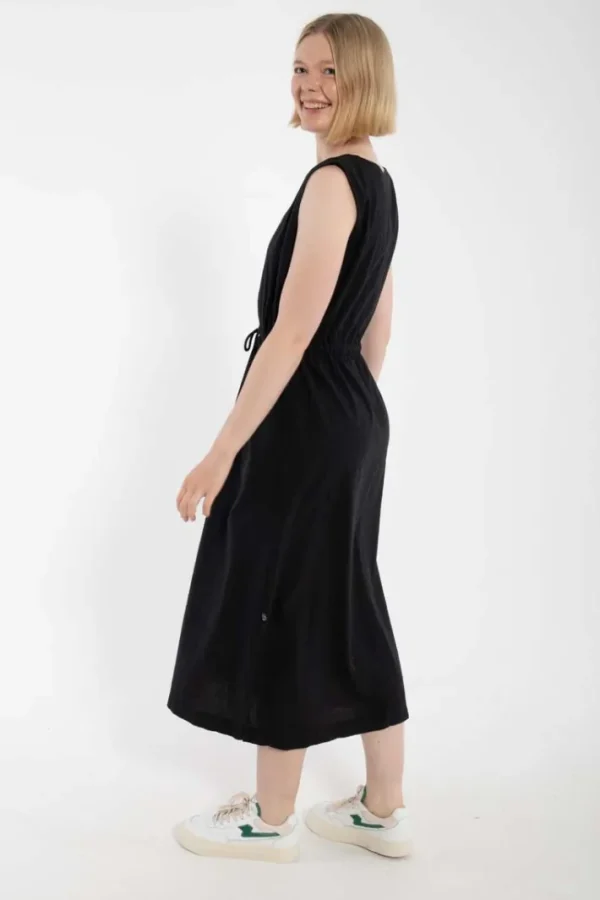 Danemimi Searsucker Dress Black