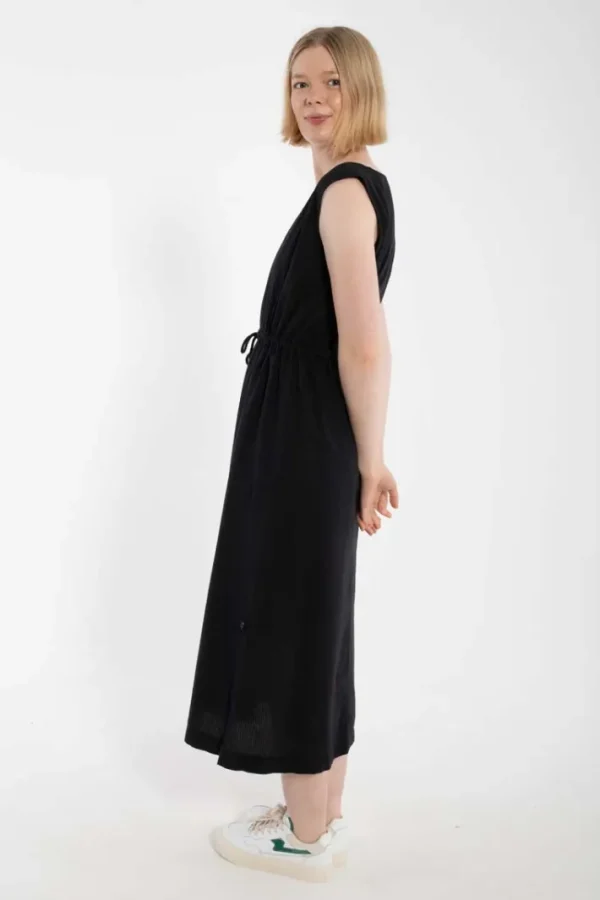 Danemimi Searsucker Dress Black