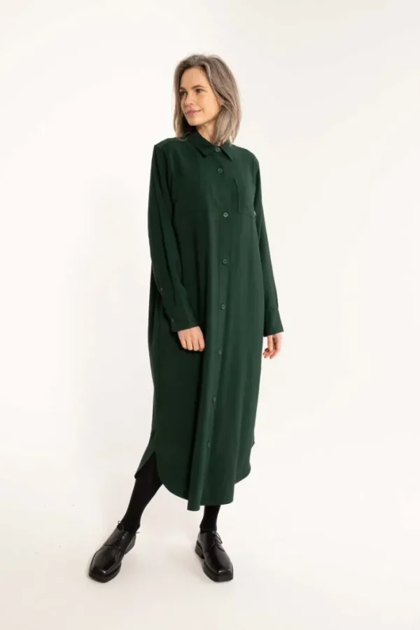 Daneminna Ecovero Dress Dark Forest