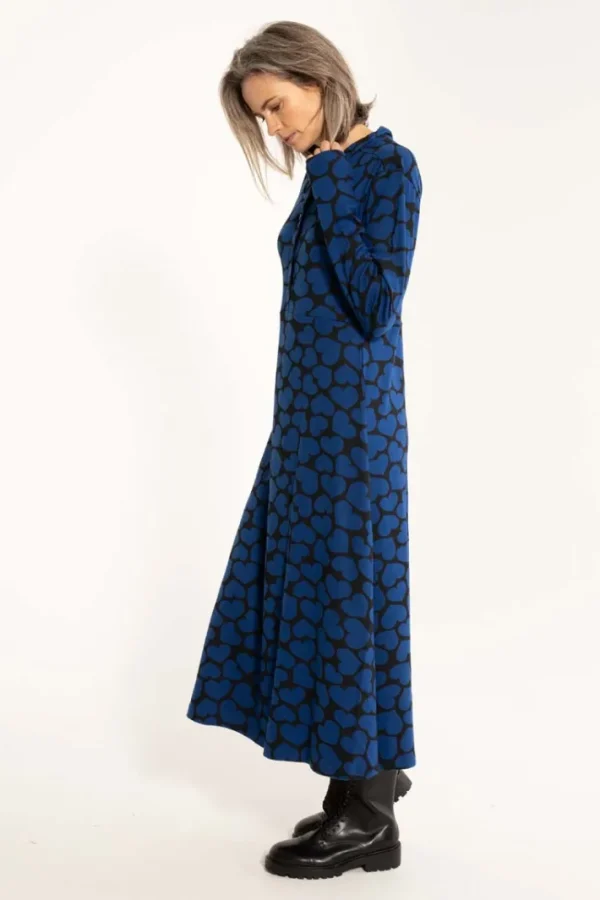 Danemusical Interlock Dress Deep Blue HEARTTHROB