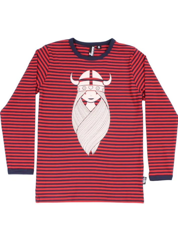 danenorthpole_tee_navybri_0-1.webp Danenorthpole Tee Navy/Bright Red FREJA