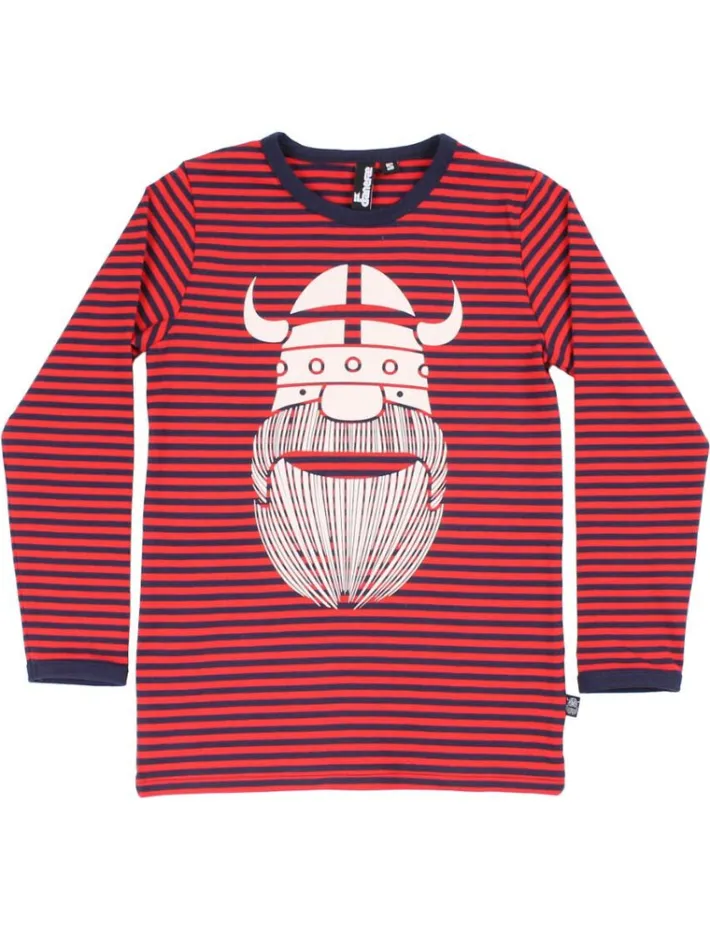 danenorthpole_tee_navybri_0.webp Danenorthpole Tee Navy/Bright Red ERIK