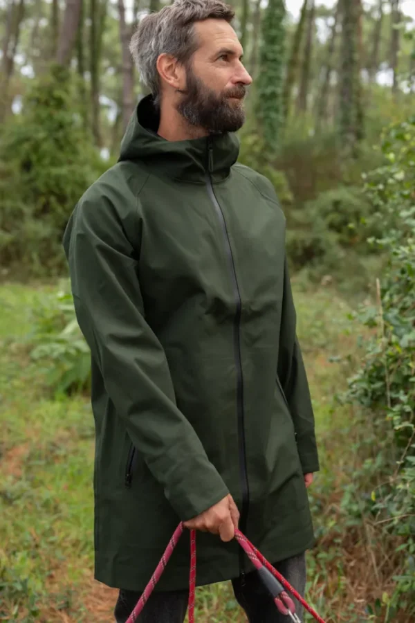 Danenorthsea Rain Parka Dark Army