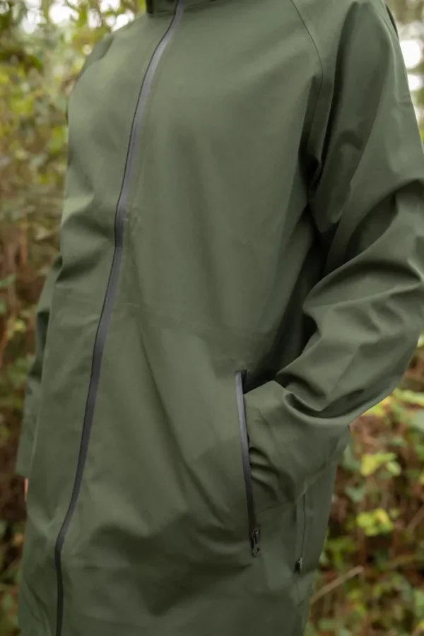 Danenorthsea Rain Parka Dark Army