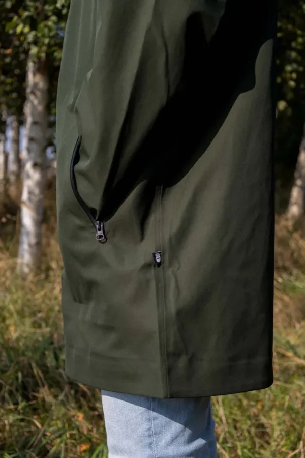 Danenorthsea Rain Parka Dark Army