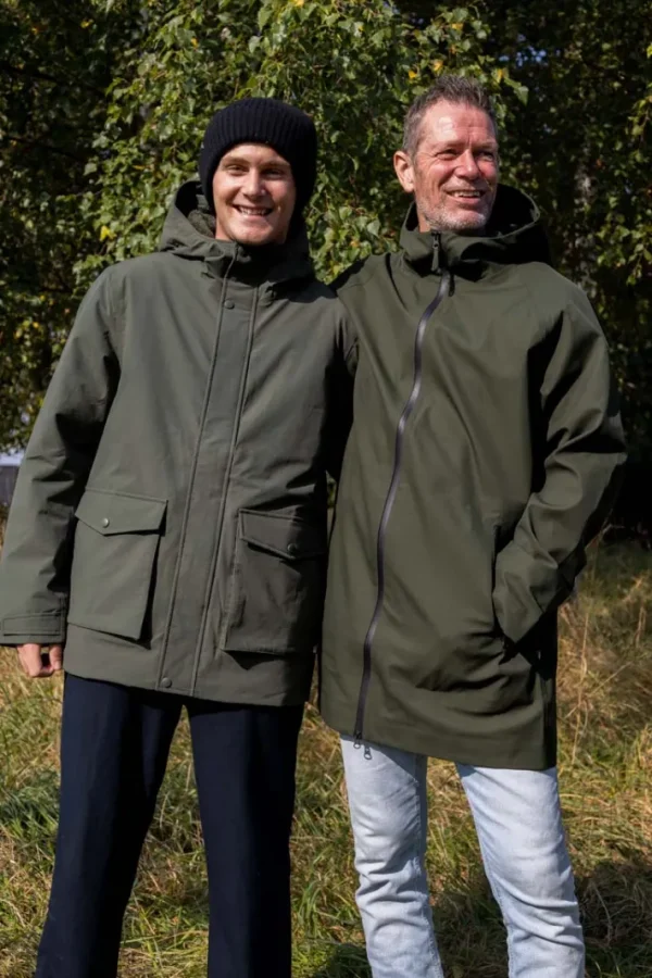 Danenorthsea Rain Parka Dark Army