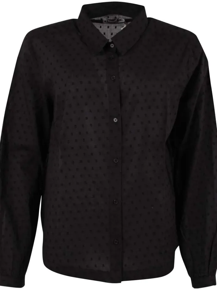 danenovember_cotton_dot_s_0.webp Danenovember Cotton Dot Shirt Black