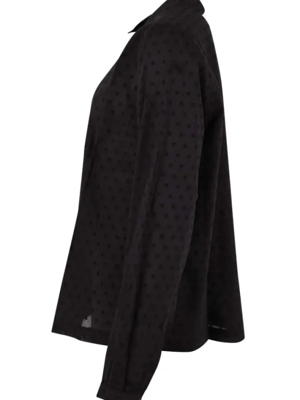 Danenovember Cotton Dot Shirt Black
