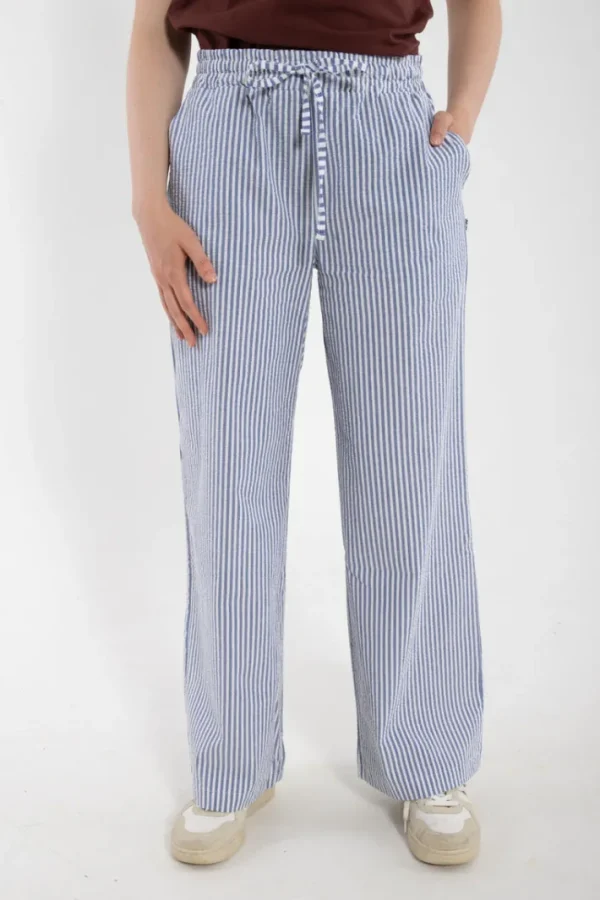 Danenynne Searsucker Pants Navy/Chalk
