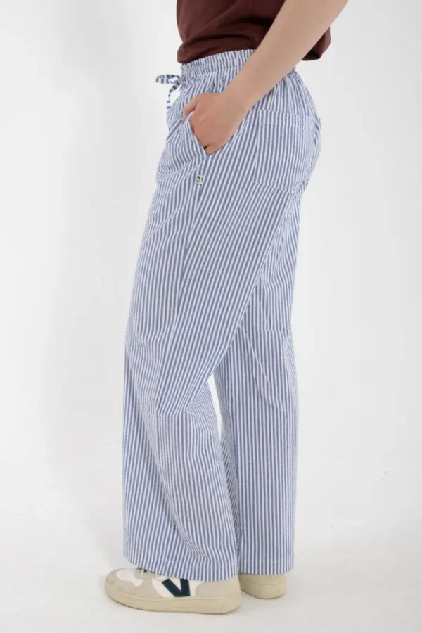 Danenynne Searsucker Pants Navy/Chalk