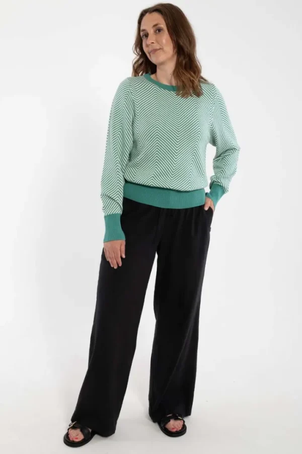 Danenynne Seersucker Pants Black