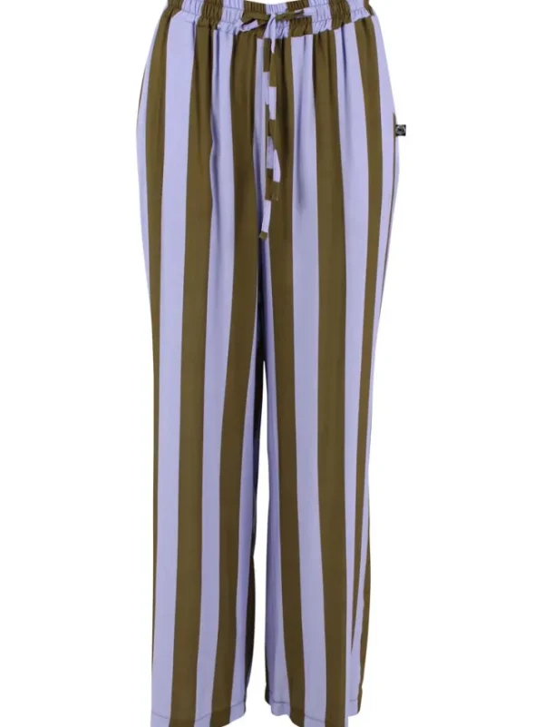 Danenynne Viscose Pants Purple/Olive