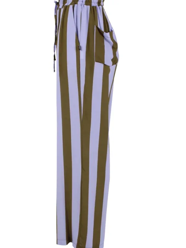 Danenynne Viscose Pants Purple/Olive