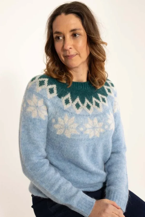 Danepeanut Alpaca Sweater Waterblue