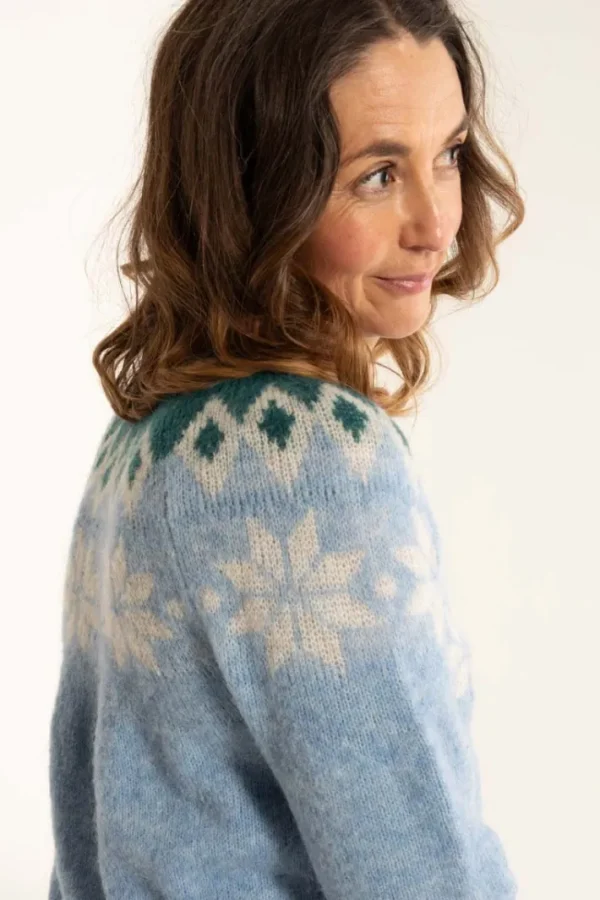 Danepeanut Alpaca Sweater Waterblue