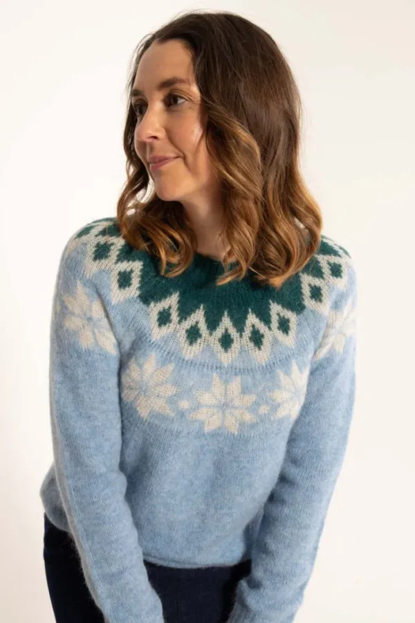 Danepeanut Alpaca Sweater Waterblue
