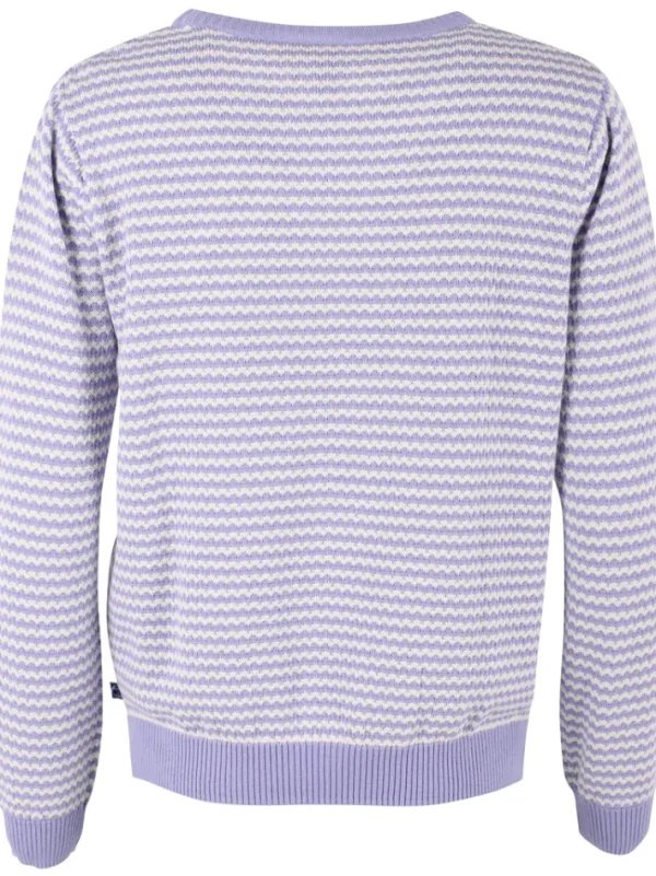 Danepearly Pearl Knit Sweater Lilla/Chalk
