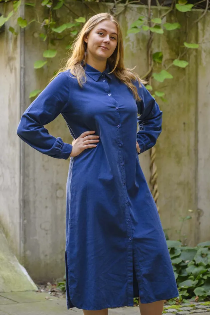danepippi_cord_dress_deep_1.webp Danepippi Cord Dress Deep Blue