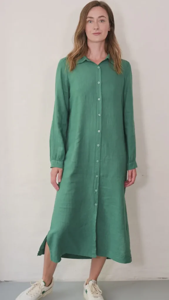 Danepippi Modal Linnen Dress Light Slate