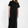 Danepippi SS Seersucker Dress Black