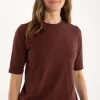Danepixi Tee Dark Bordeaux