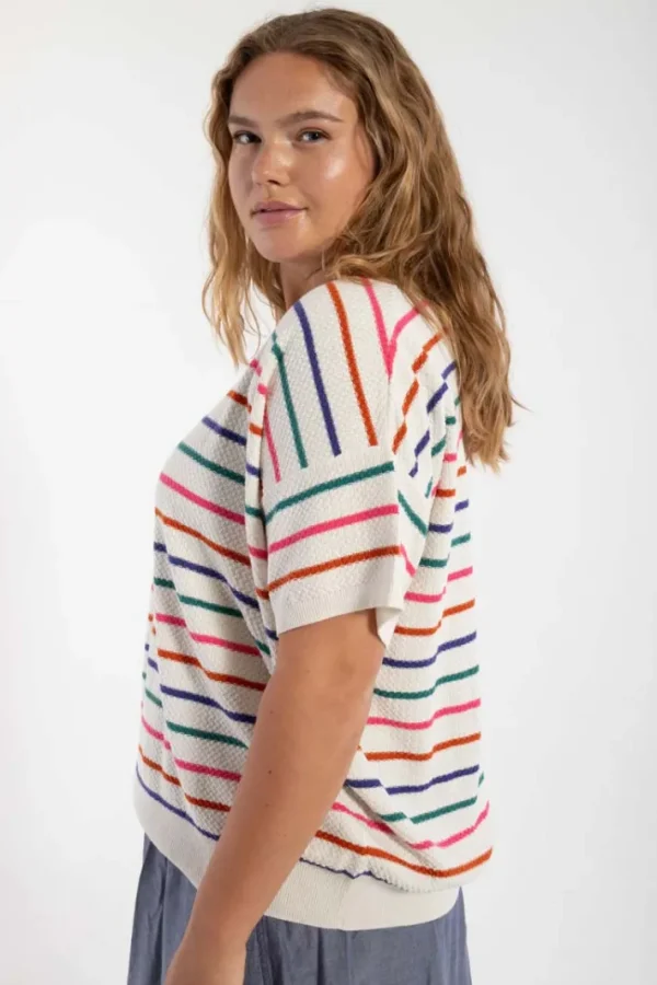 Danepopcorn Pearl Knit Sweater Tee Mellow Sailor