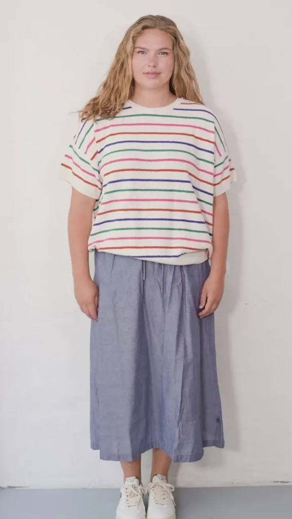 Danepopcorn Pearl Knit Sweater Tee Mellow Sailor