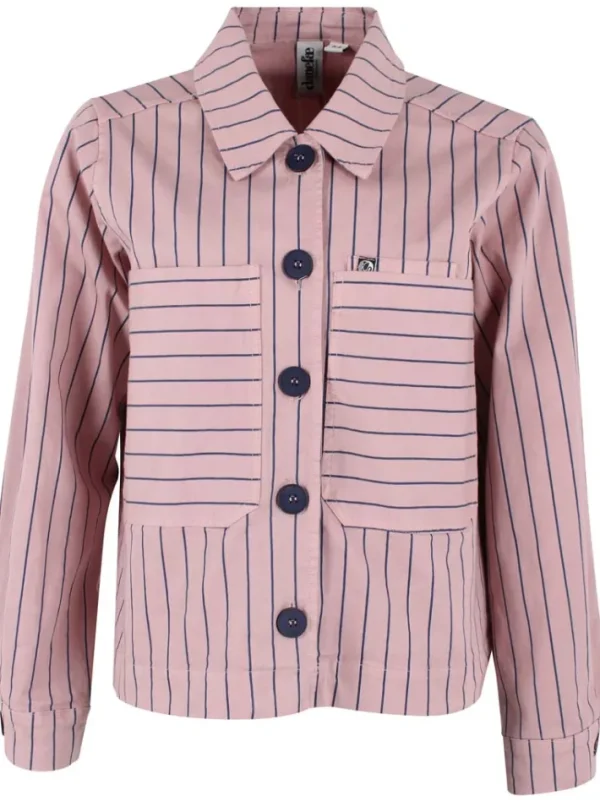 Daneprairie Stretch Canvas Jacket Rose Beige/Dk Navy