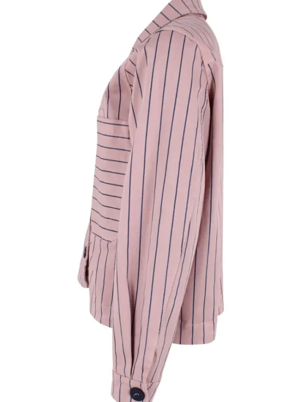 Daneprairie Stretch Canvas Jacket Rose Beige/Dk Navy