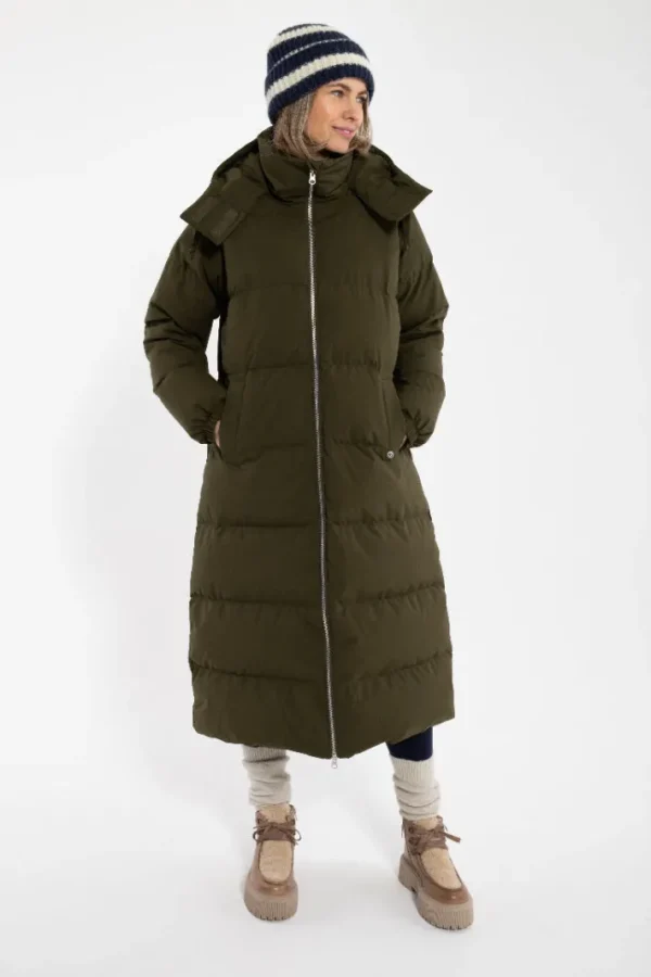 Danepuffin Down Winter Coat Warm Khaki