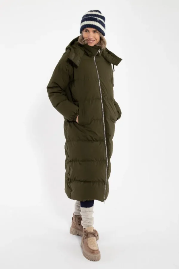 Danepuffin Down Winter Coat Warm Khaki