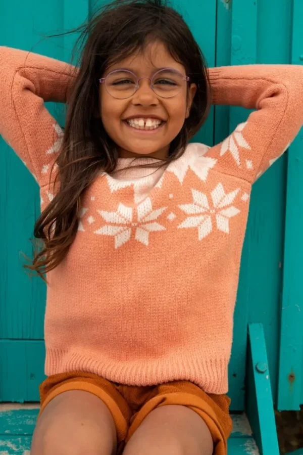 Danepulk Sweater Rose Beige/Offwhite