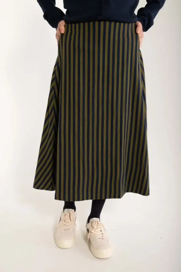 Daneradisse Light Canvas Skirt Dark Navy/Olive
