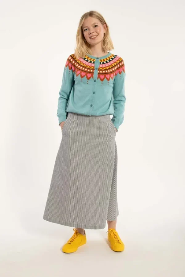 Daneradisse Light Canvas Skirt Milkboy Stripe