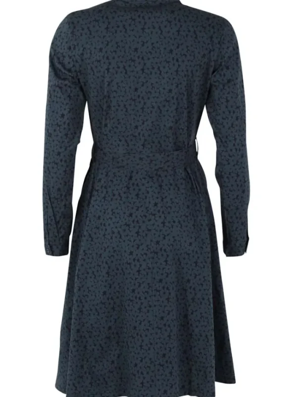 Daneribe Poplin Dress Dark Slate FLOWERY