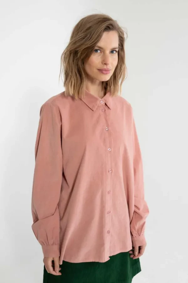 Danerosemary Cord Shirt Antique Rose