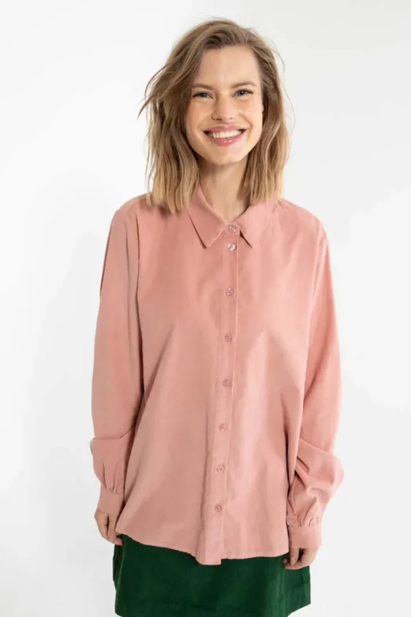 Danerosemary Cord Shirt Antique Rose