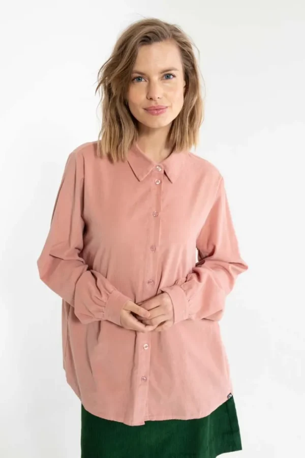 Danerosemary Cord Shirt Antique Rose
