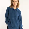 Danerosemary Cord Shirt Deep Blue