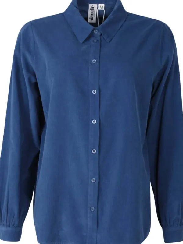 Danerosemary Cord Shirt Deep Blue