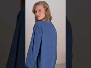 Danerosemary Cord Shirt Deep Blue